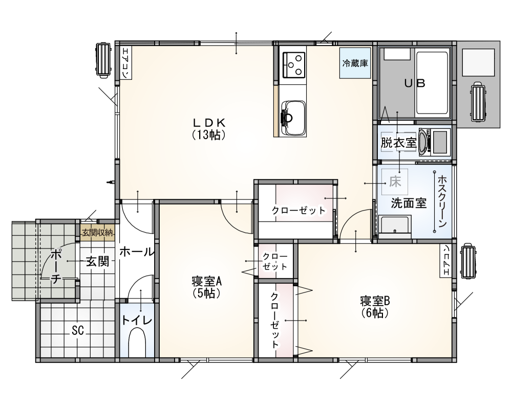 商品プラン 間取り図